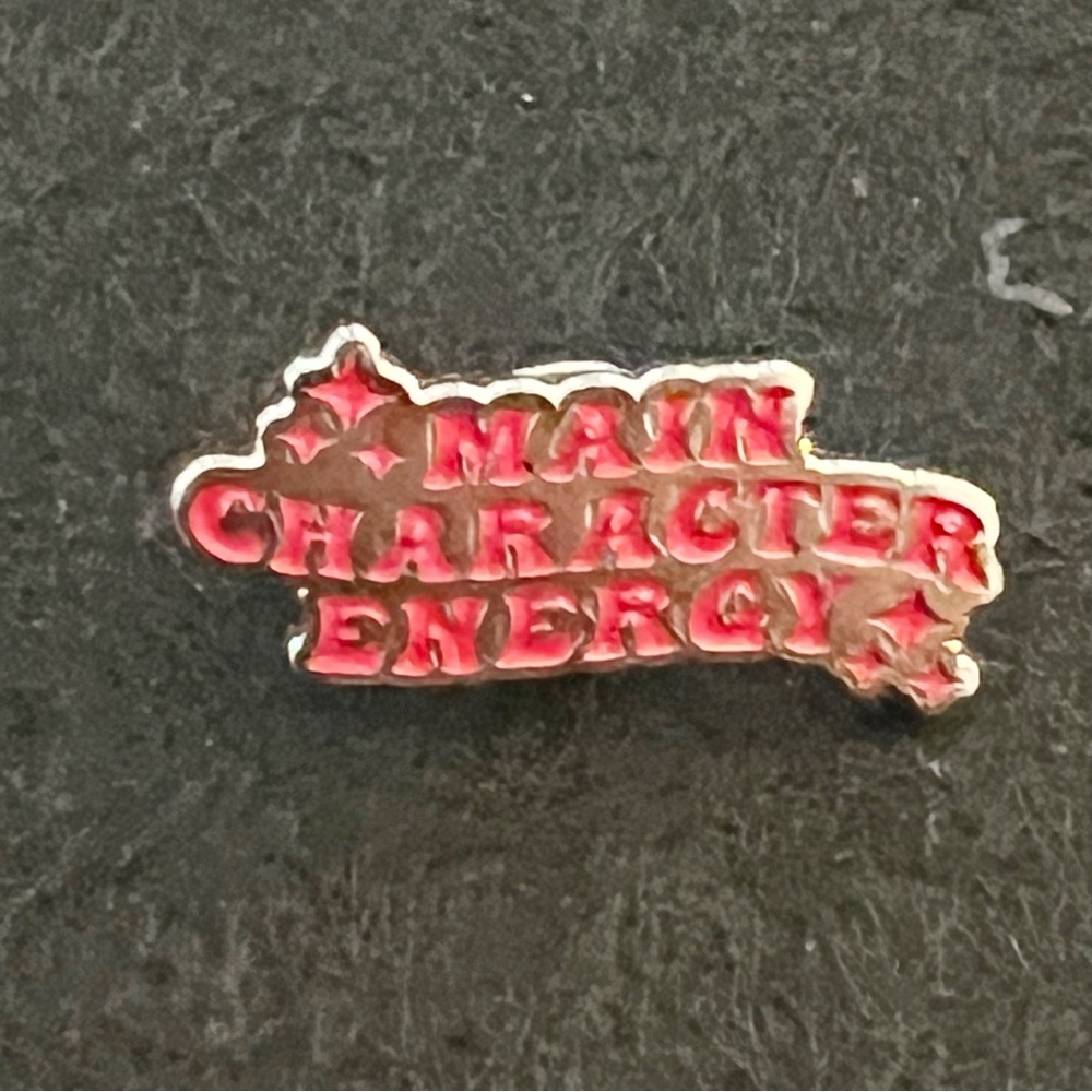 “Main Character Energy” Enamel Pin – Statement Accessory - Picture 2 of 2